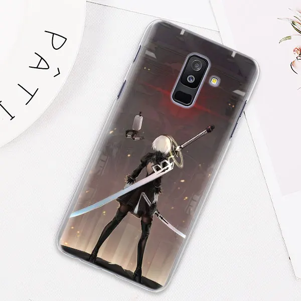 Аниме НИР автоматов чехол для samsung Galaxy J4 J6 плюс J3 J5 J6 J7 J8 C2 Core J5 J7 премьер Футляр для телефона - Цвет: 07