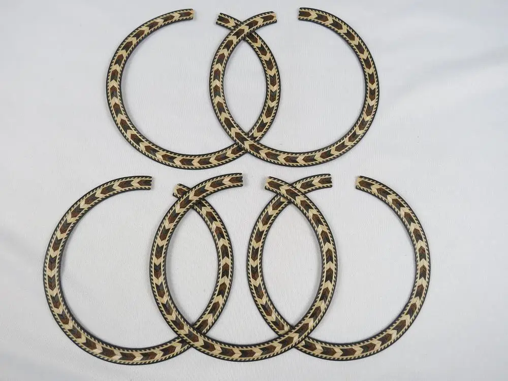 5PCS ACOUSTIC GUITAR WOOD INLAY (BOOK MATCHING) ROSETTE B-35 | Спорт и развлечения