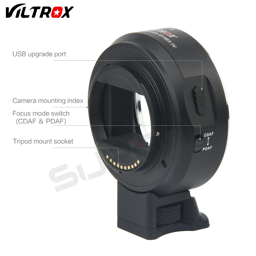 US $136.00 Viltrox EFNEX IV Auto Focus Camera Lens Adapter Ring For Canon EOS EF EFS Lens Mount Adapter To Sony E NEX Full Frame A6000 A7