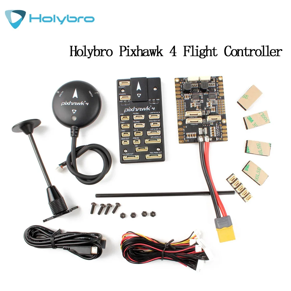 

HolyBro Pixhawk 4 Autopilot Flight Controller & M8N GPS Module Combo for F450 F550 Quadcopter FPV Drone