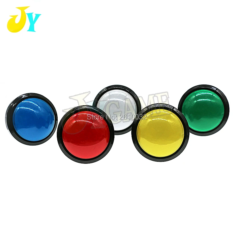 

DC12V 60MM LED Light Button Big Round Convex Button Arcade Video Game Player Push Button Switch 1PCS