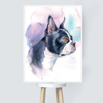 Beautiful Dogs Paintings Printed on Canvas 3
