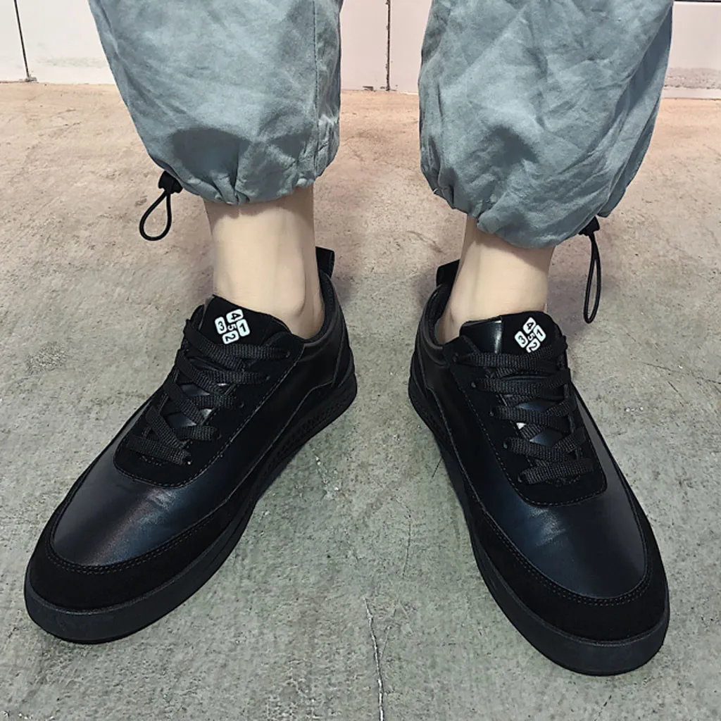 

Summer Men's Breathable Canvas Shoes Round Head Lace-Up sneakers Casual professional running shoes for men