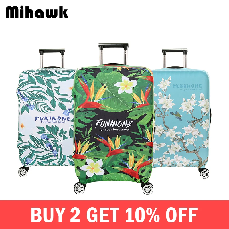 

Mihawk Flower Travel Luggage Protective Cover Women's Trolley Suitcase Lady's Elastic Protect Kid Dust Case Men Gear Accessories