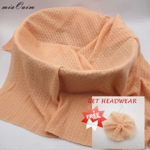Streched Knit Fabric Newborn Photography Props Basket Stuffer Baby Photo Receiving Blankets Photography Backdrop Accessories