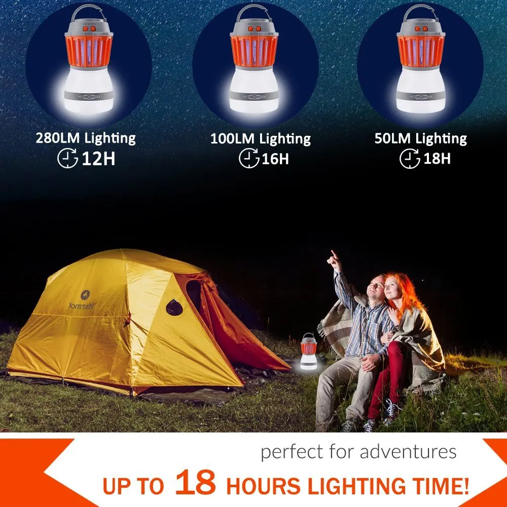 2018 Newest Version Waterproof Compact Bug Zapper LED Lantern Light