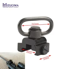 MIZUGIWA 20 мм Кнопка QD сверхмощный быстрый выпуск 1,2" Слинг поворотный адаптер Крепление Набор для база" Пикатинни "рельсовый прицел