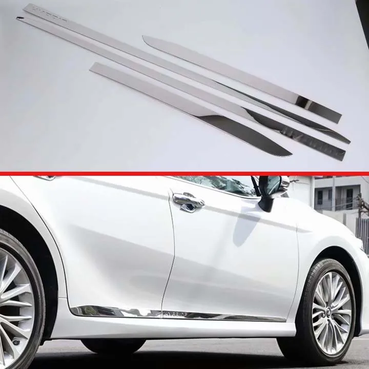 Украшение автомобиля для Toyota Camry 2018 2019 боковая дверь из нержавеющей стали отделка