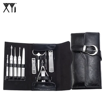 

XYj 11 in 1 Nail Art Tools Set Stainless Steel Nail Clipper Kit Manicure Set Tweezer Grooming Kit Pedicure Nail Tool with Case