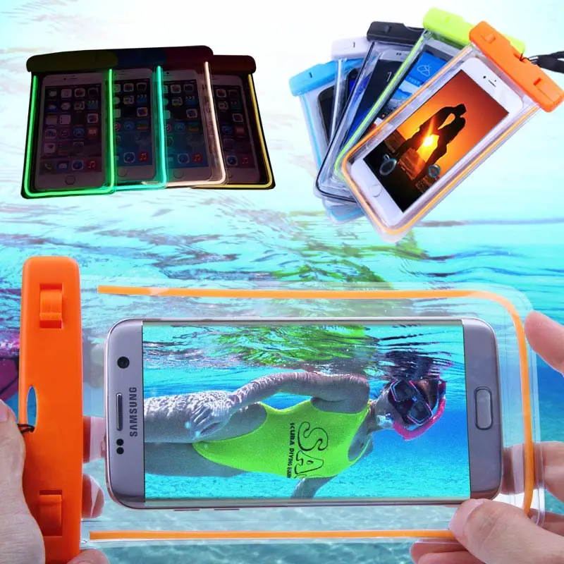 6 дюймов Водонепроницаемый подводный чехол для iPhone X 8 6s 7 Plus для samsung Galaxy S9 S8 Plus A5 A8 Plus водонепроницаемая сумка