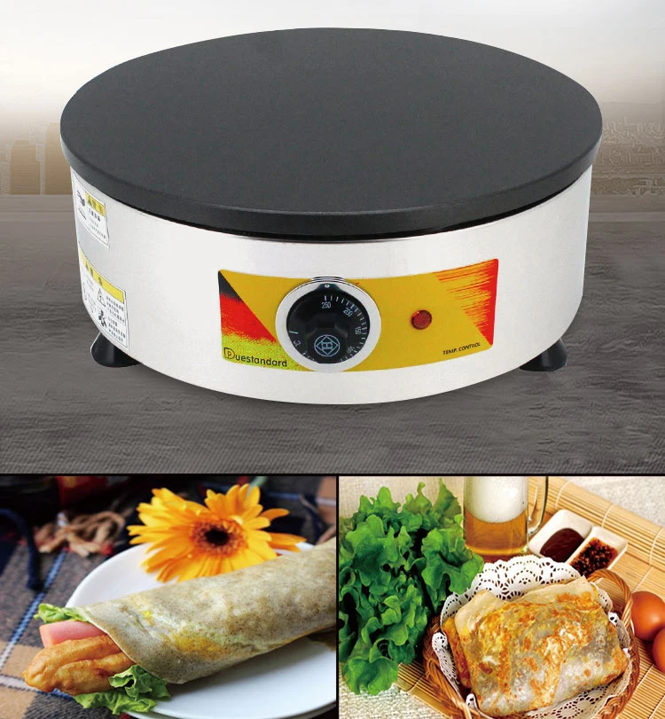 

Single Pan Electric French Pancake Maker Crepes Cone Making Machine Krepp Makina Machine Crepe Maker Baking Iron Crepe Machine