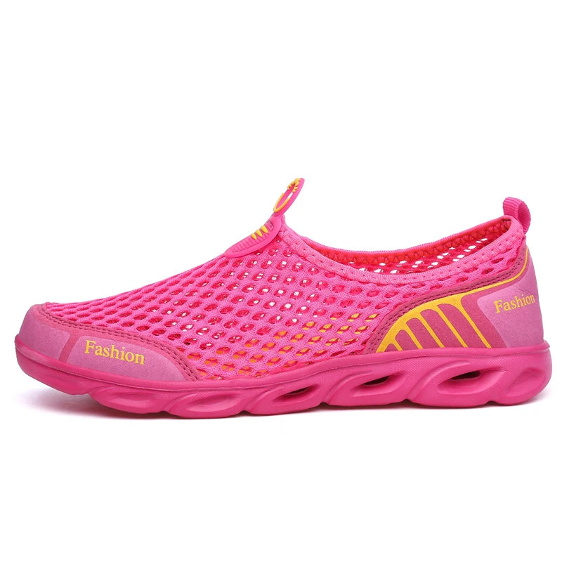 Thestron ; водонепроницаемая обувь для мужчин; для влюбленных; для пляжа; сезон весна; для улицы; водные тапочки; носки; Летняя обувь; обувь для плавания на платформе; быстросохнущая обувь - Цвет: Pink