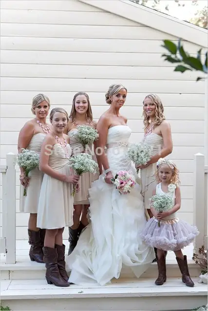 Cream Bridesmaid Dresses