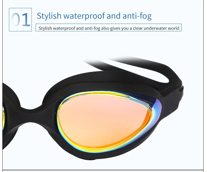 Профессиональный Плавание ming очки для мужчин женщин Анти-туман Защита от УФ-лучей Плавание ming очки Водонепроницаемый силиконовый Плавание очки для взрослых очки