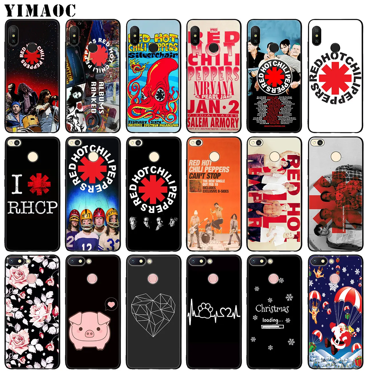 

YIMAOC Red Hot Chili Peppers Soft Silicone Phone Case for Xiaomi Mi 9 9T CC9 CC9E A3 PRO 8 SE A2 Lite pocophone f1 MAX 3