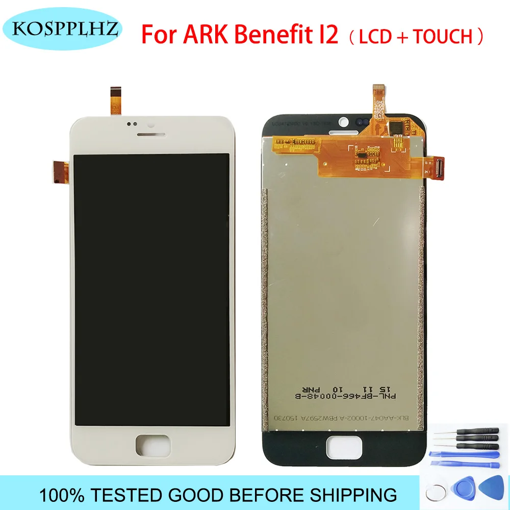 100% протестированный ЖК-дисплей KOSPPLHZ для ARK Benefit I2 и сенсорный экран в сборе Замена