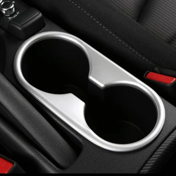 

YAQUICKA Car Interior Console Front Water Cup Holder Frame Cover Styling For Mazda CX-3 CX3 2015 2016 2017 2018 Auto Accessories