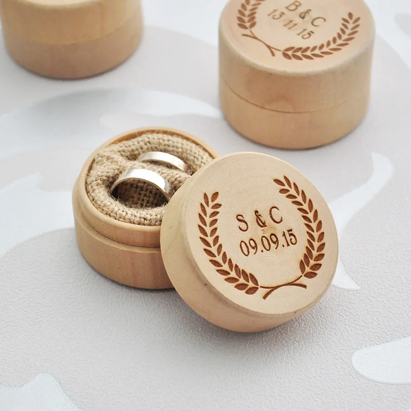 Buy Personalized Rustic Wedding Ring Box