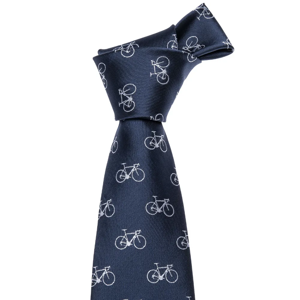 Мужские галстуки, дизайнерский модный галстук на шею с рисунком велосипеда, Свадебный деловой шелковый галстук 8,5 см, жаккардовый тканый галстук для мужчин, галстук FA-5066