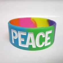 Горячая погодостойкие пользовательские силиконовые браслеты SW-01