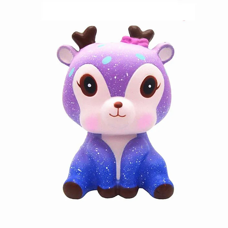 Мягкая антистрессовая игрушка Kawaii Sika Deer Squishi медленно поднимающийся крем ароматизированные забавные шутки игрушки для детей сжимаемые игрушки подарки