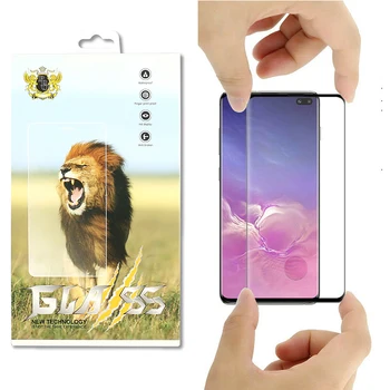 

500pcs Full Cover Curved Tempered Glass For Samsung Galaxy S20 Ultra S10 Lite Note 10 Plus 9 Screen Portector Film With Package