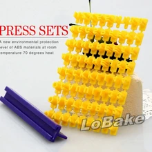 Горячая пластиковые декоративные арабские цифры и алфавит литье пресс-формы для украшения торта