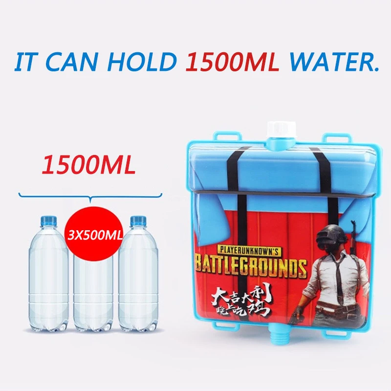  Summer Toy Water Gun Backpack PUBG for Children Kids Playing Water children Weapons Toy Gun Party F