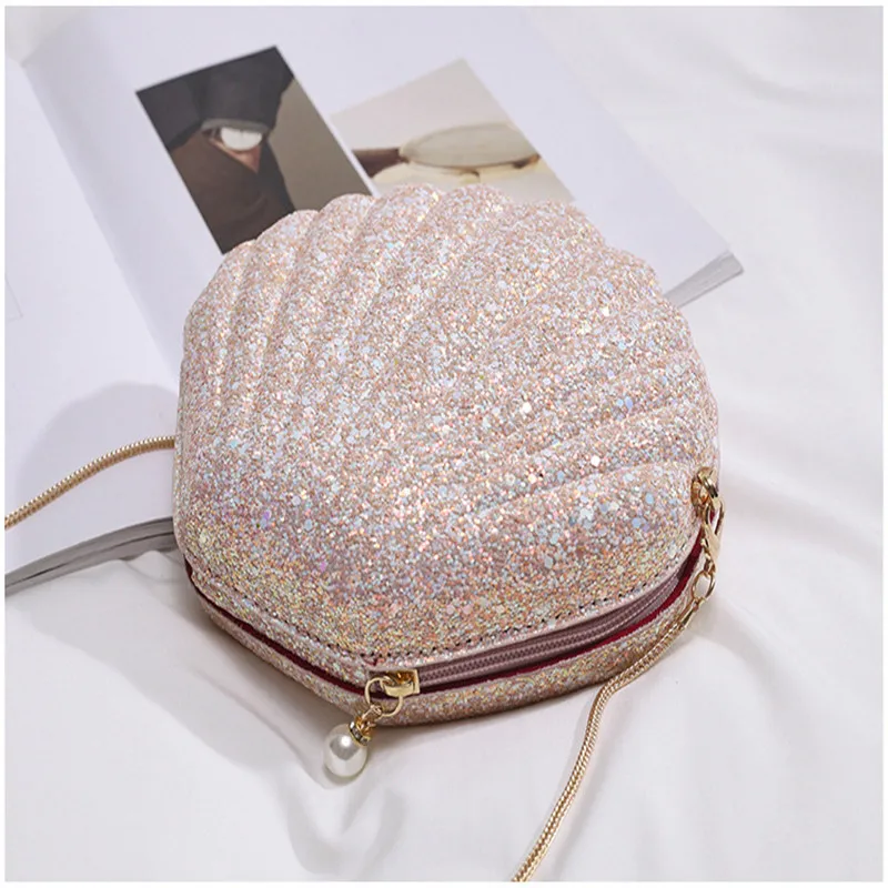 

2019 Fashion Clutch Women Chain Sling Shell Bags Party Wedding Crossbody Bags For Women Small Cute Purse Clutches