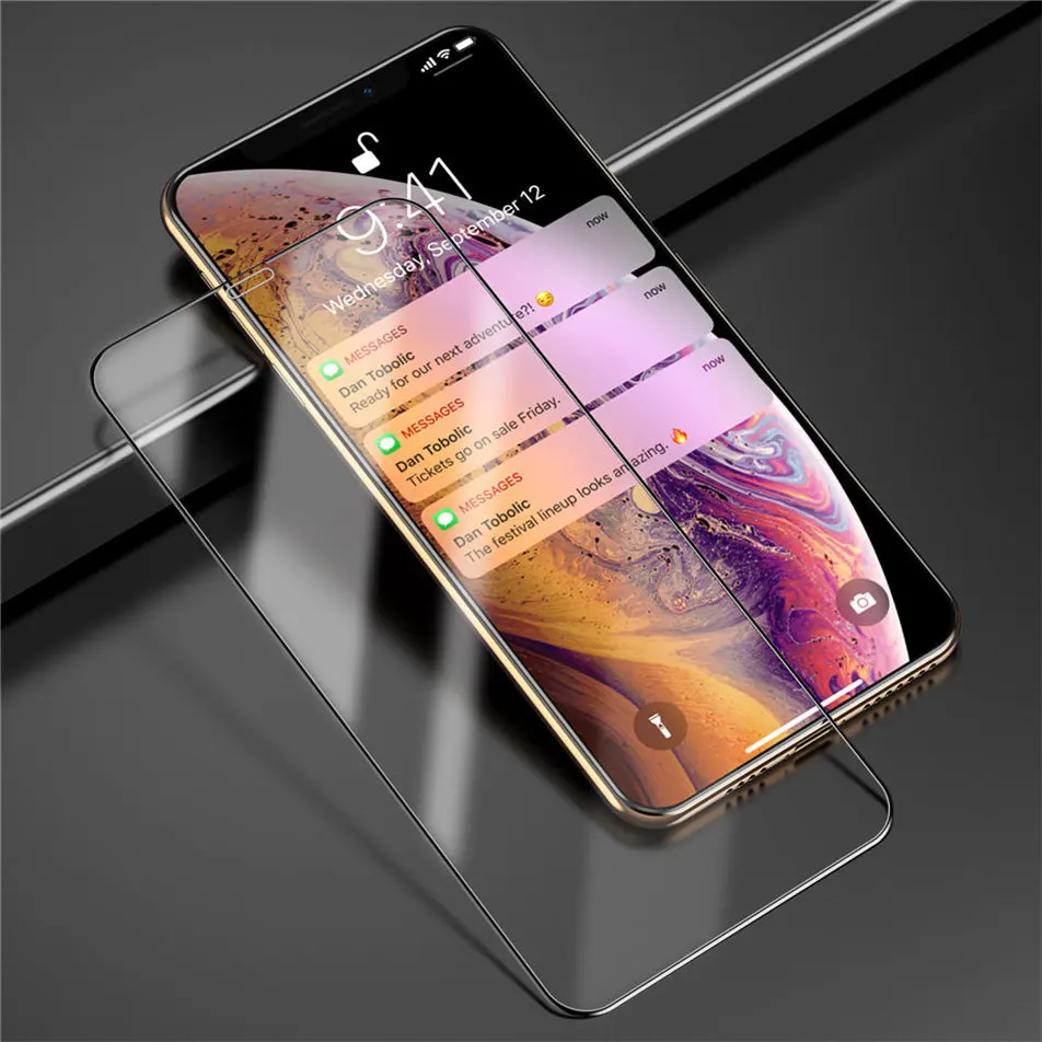  9D Schutz Glas Für iPhone 6 6 S 7 8 Plus Abdeckung Gehärtetem Glas Auf Die Für iPhone X XS MAX XR 9