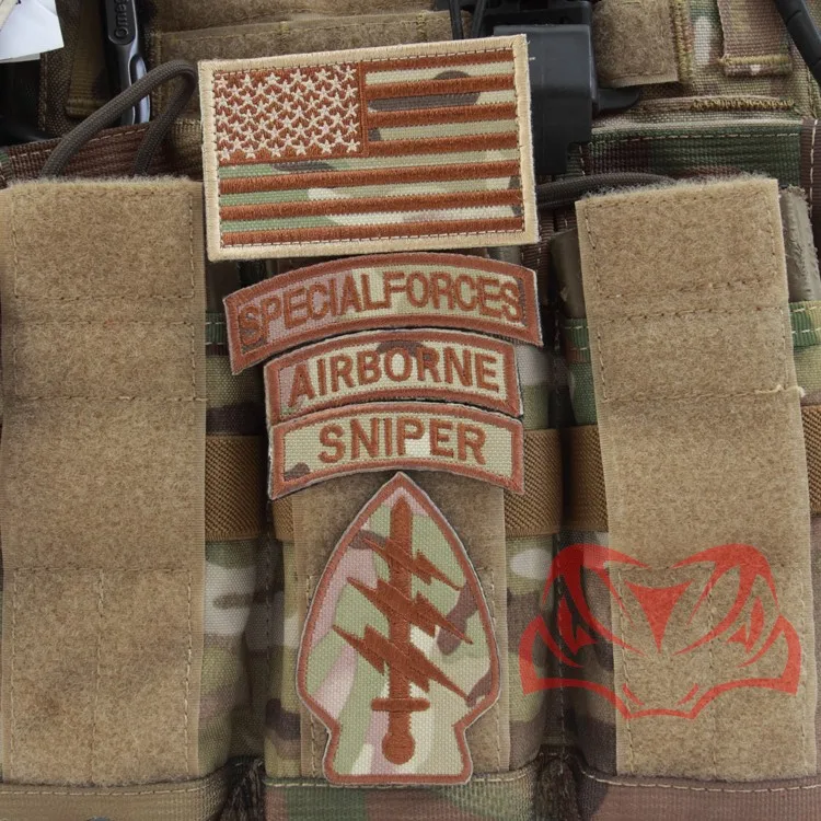 TSNK Поклонники военного стиля "флаг с тюленями Снайпер SF/DEVGRU" Военная тактильная нашивка с надписью армейский значок Armlet Back