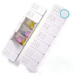 7 сетки Крошечные Ясно Pill Box Портативный путешествия витамин чехол для хранения Организатор несколько отсек контейнер для таблеток