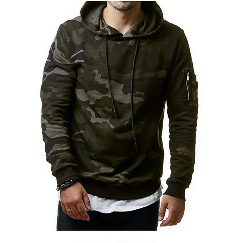 

2018New Mens Camouflage ands Sweatshirts Hooded Sweatshirts Male Clothing Fashion Military Hoody For Men Printed Hooie