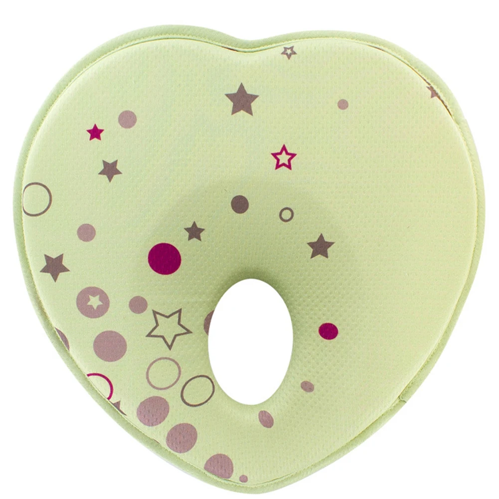 Flat Toddler Neck Support Protection Heart Shape Anti Roll Nursing Positioner Memory Foam Baby Pillow Bedding Infant