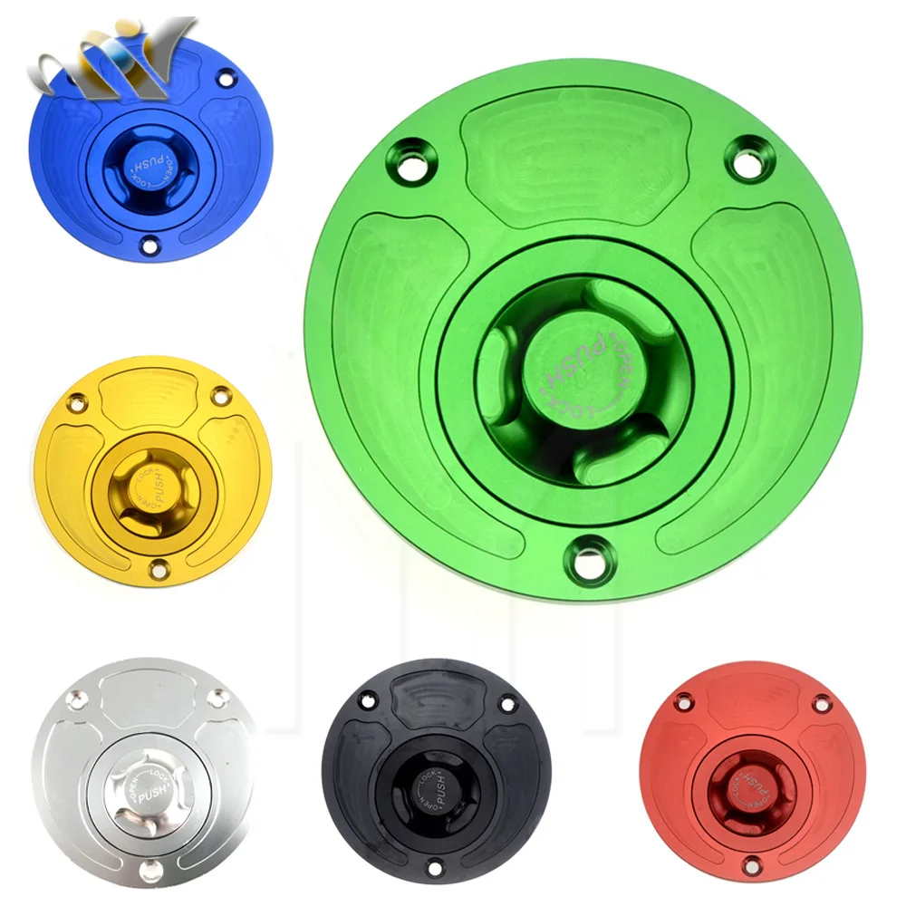 FREE SHIPPING CNC Gas Fuel Tank Cap Cover For Z750 ZX6R ZX10R ZX14