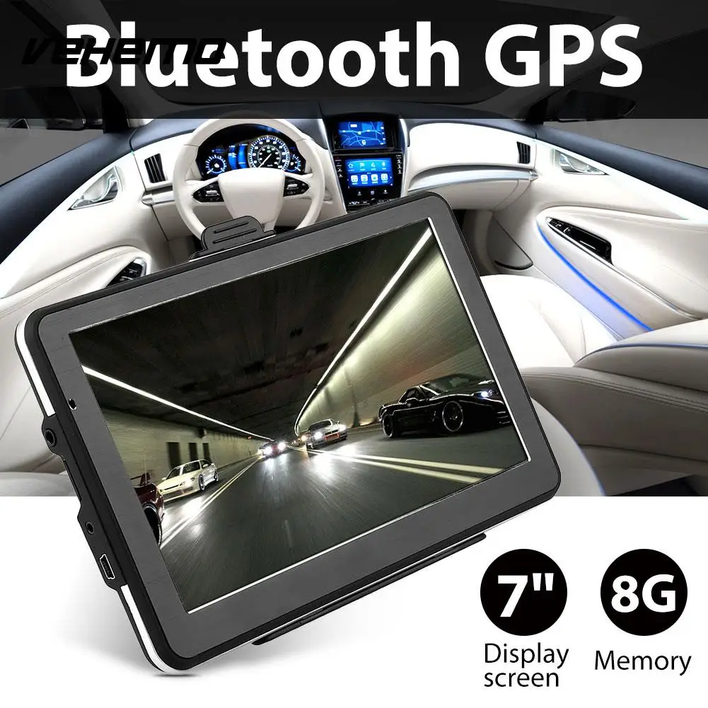 

Vehemo Bluetooth GPS Car 7 Inches 8GB Internal Memory Free Support MP3 Player