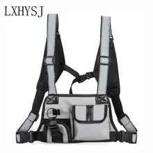 Трендовая поясная сумка нагрудная сумка Уличная стильная поясная сумка унисекс Хип-Хоп сумка многофункциональная тактическая нагрудная сумка через плечо