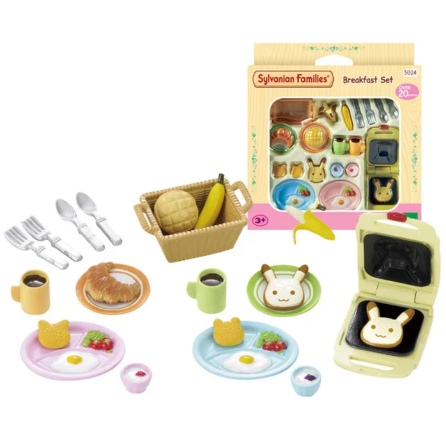 sylvanian families breakfast set