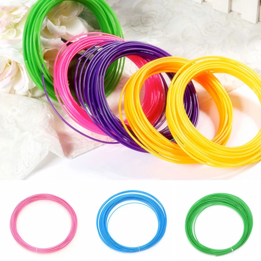 

1.75mm 3D Printing Drawing Pen PLA Filament Supplie,10 Colors 100m 10 Rolls Each Color 10 Meter 3D Print Pen PLA Filament Refill