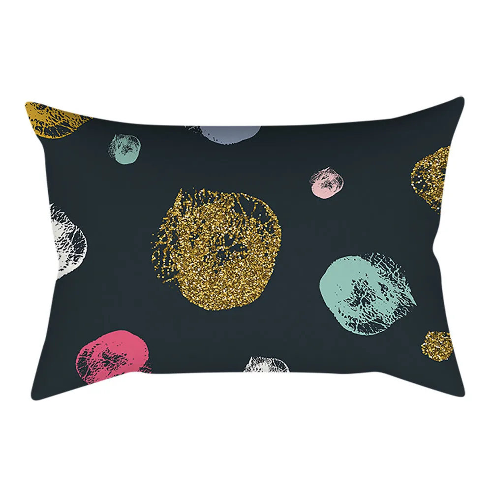 

2019 New Arrival Pillow Case Pink Small Fresh Printing Square Pillowcase Home Decoration Car Sofa 30X50cm Rectangle Pillow Cover