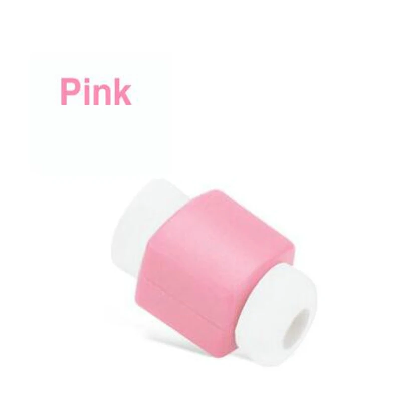 Dehyaton мультяшный кабель протектор данных сетевой шнур протектор Защитный чехол кабель защитный чехол для кабеля для iPhone зарядка через usb кабель MP4 - Цвет: Pink