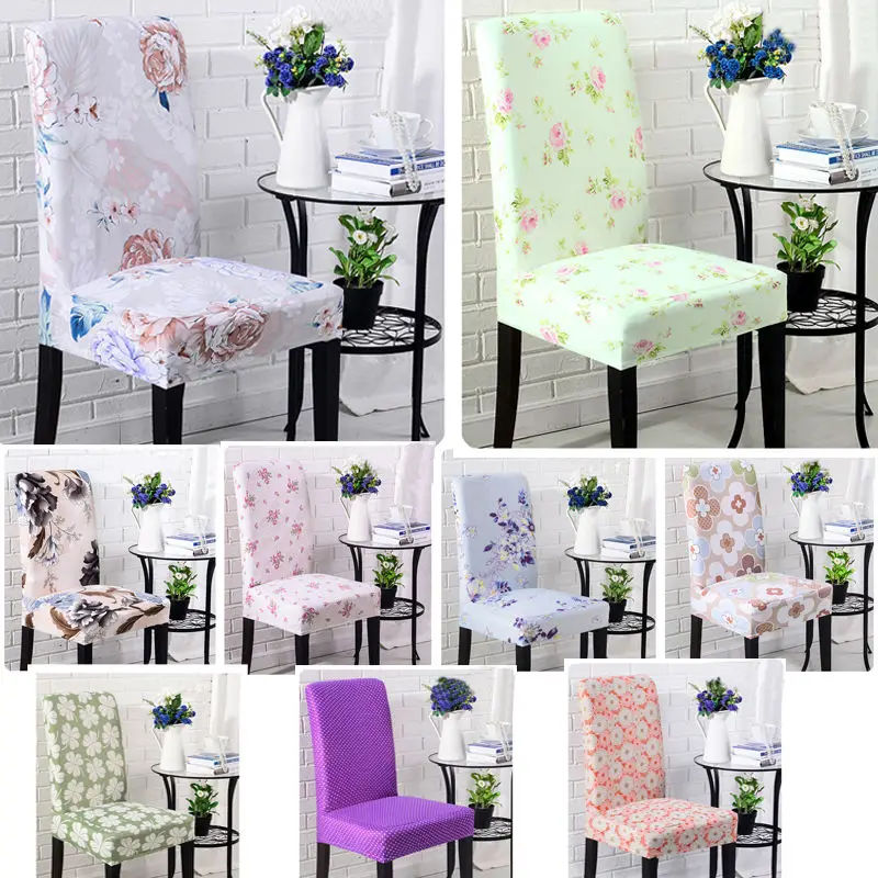 New Printed Dining Room Wedding Banquet Chair Cover Party Decor