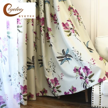 

Window Curtain Cloth Print Shading Bedroom Living Room Blackout Curtains For Cortina Rideaux Chambre Voilage