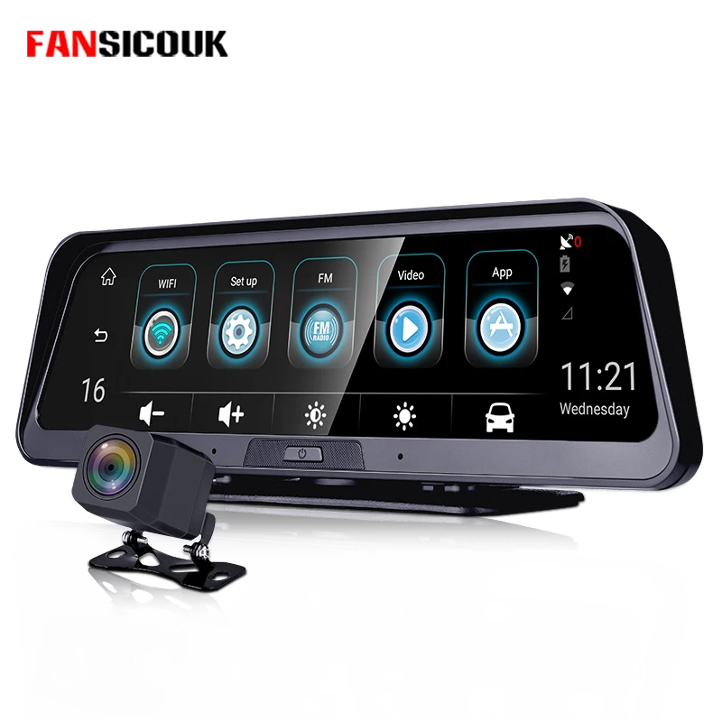 

2019 New E98 Car Dvr 4G Android Not Built-in Battery Dash Camera 8" Rearview Mirror Camera GPS ADAS Mirror Recorder Dash Cam