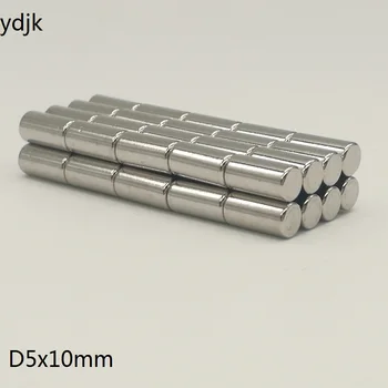 

100PCS/LOT Neodymium magnet 5*10 mm N35 strong magnet 5x10 mm N35 NdFeB magnet 5mm x 10mm 5x10mm