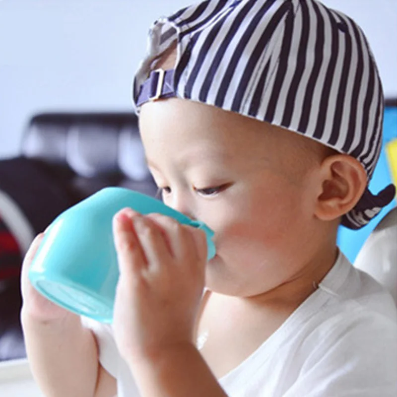 

Baby Learning Drinking Cup Infant Insulation Tumble Resistant Oblique Mouth Cups Kids Cute Drinking Bottle T2157