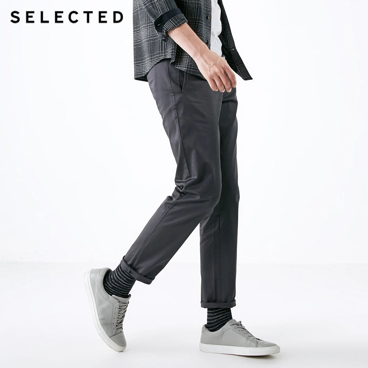 SELECTED Men's Autumn & Winter Regular Fit Casual Pants S419114512in