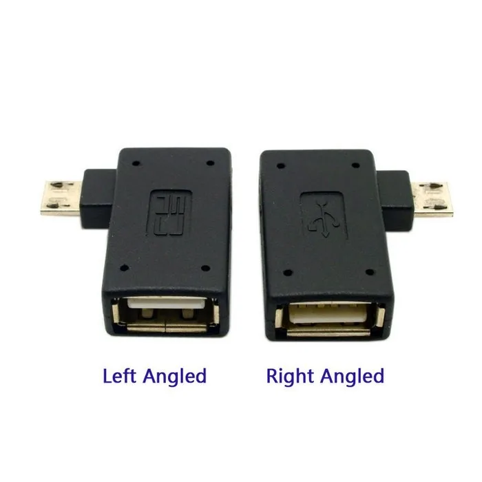 LG LS450 Micro-USB to USB 2.0 Right Angle Adapter for High Speed Data-Transfer Cable for connecting any compatible USB Accessory//Device//Drive//Flash//and truly On-The-Go! Black OTG