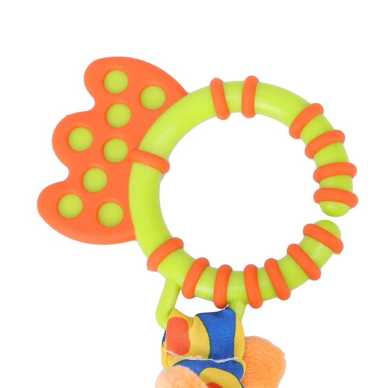 Plush Infant Toys Baby Development Giraffe Animal Handbells Rattles Handle Toys Stroller Hanging Teether Baby Toys 0-12 Months