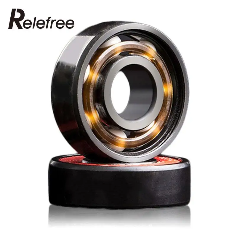 

Relefree 608RS Ceramic Speed Wheels Bearing For Finger Spinner Skateboard Skate Roller